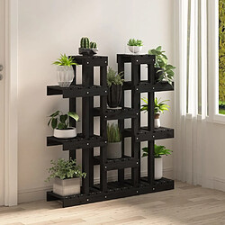 Avis vidaXL Support à plantes - Noir