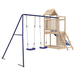 Avis vidaXL Aire de jeux en bois de pin massif