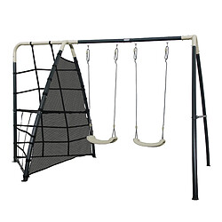 AXI Set de balançoire métal anthracite & crème