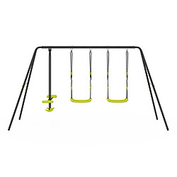 Avis IDMARKET Balançoire Portique 3 Agrès