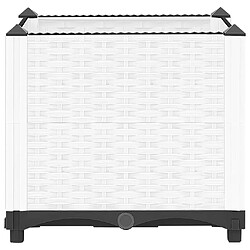 Acheter vidaXL Lit surélevé - Blanc Polypropylène