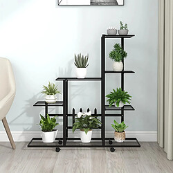 vidaXL Support pour plantes 94,5 cm Noir