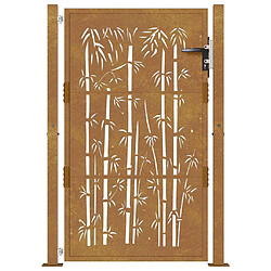 Acheter vidaXL Portail jardin 105x155 cm - Acier corten