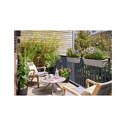 Elho Pot de Fleurs - 65x20x17 cm Blanc/Gris