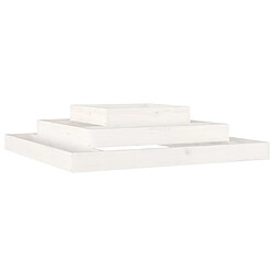 vidaXL Jardinière Blanc 110x110x27 cm - Bois