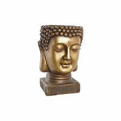 DKD Home Decor Cache-pot Fibre Doré (25 x 36 cm)