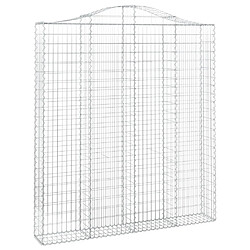 VidaXL Panier de Gabions Arqué - 200x30x220/240 cm