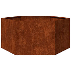 vidaXL Jardinière - Rouillé 90x90x45 cm Acier corten