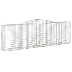 vidaXL Panier de gabions - Argenté