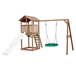 Tour de Jeu AXI Beach Tower avec Balançoire Nid et Toboggan Gris Tour de Jeu AXI Beach Tower avec Balançoire Nid et Toboggan Gris