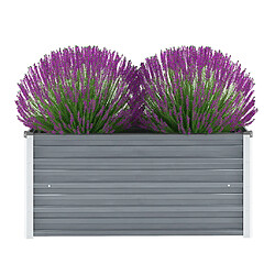 vidaXL Lit surélevé de jardin Gris