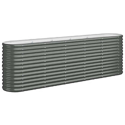 vidaXL Lit surélevé - Anthracite