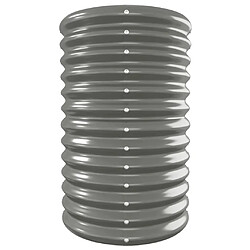 Acheter vidaXL Lit surélevé de jardin - 332x40x68 cm - Gris acier