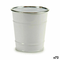 Ibergarden Cache-pot Zinc Blanc Argenté (72 Unités)