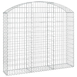 vidaXL Panier de gabions arqué 150x30x120/140 cm