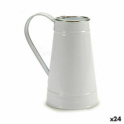 Ibergarden Cache-pot Pot à lait - Blanc Argenté