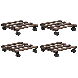 vidaXL Support Roulant Bois de cèdre
