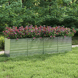 vidaXL Lit surélevé de jardin Argenté
