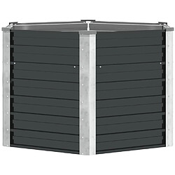 vidaXL Lit de jardin surélevé - Anthracite