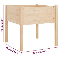vidaXL Jardinière - Bois de pin pas cher
