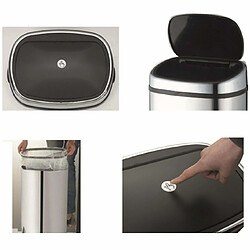 Acheter Poubelle 48l inox - BAT-48LS09-B SS - One Touch - KITCHEN MOVE