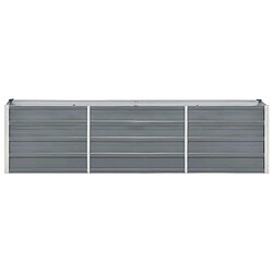 Avis vidaXL Jardinière surélevée - 240x40x45 cm - Gris