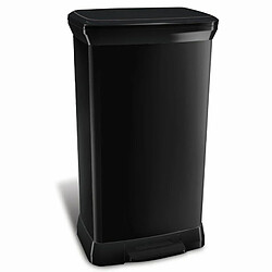 Curver Poubelle à pédale - 50 L - Noire