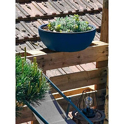 Riviera Pot plastique effet granit Bleu