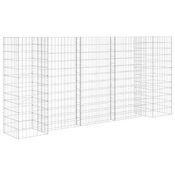 vidaXL Jardinière à Gabion Fil d'Acier