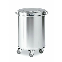 Distform Poubelle à 3 Roulettes 50-95L