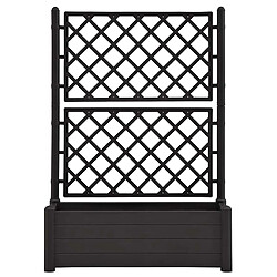 Acheter vidaXL Jardinière avec treillis 100x43x142 cm PP Anthracite