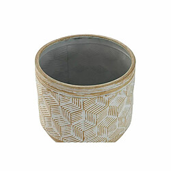 DKD Home Decor Cache-pot Métal Bicolore