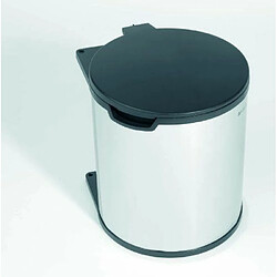 Brabantia Built-In Bin 15 L Poubelle encastrable - Acier inoxydable - 15 L - Brilliant Steel