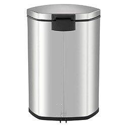 EKO Poubelle Shell - 50 L - Argenté Mat