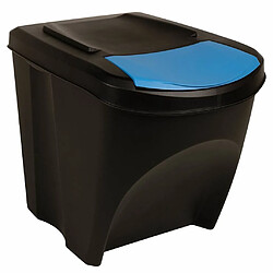 vidaXL Poubelles empilables 3 pcs - 75 L - Anthracite