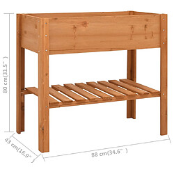 vidaXL Jardinière Bois de sapin - 88x43x80 cm pas cher