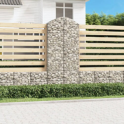 Vidaxl Panier de gabions arqué 100x50x220/240 cm