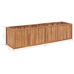 vidaXL Teck 200x50x50 pas cher