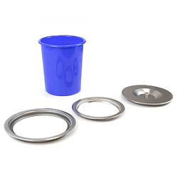 Emuca Poubelle Encastrable 5 L Bleu pas cher