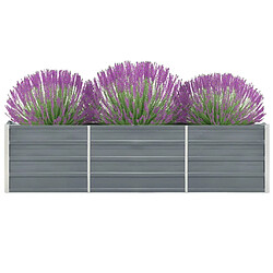 vidaXL Jardinière surélevée - 240x40x45 cm - Gris