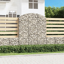 vidaXL Panier à gabion - 150x30x180/200 cm