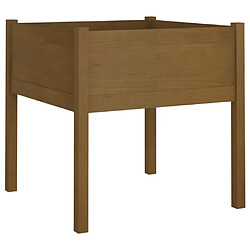 vidaXL Jardinière - Marron Miel 70x70 cm