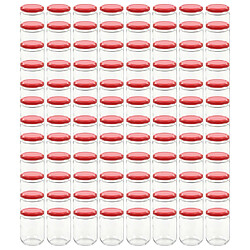 vidaXL Pots à confiture - 230 ml - Couleur rouge
