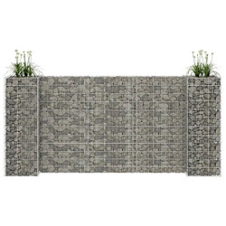 vidaXL Jardinière à Gabion Fil d'Acier