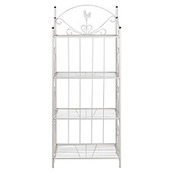 vidaXL Support pour plantes 8718475850403 - Blanc