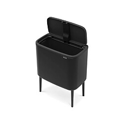 Poubelle 36l noir mat - 315824 - Bo Touch Bin - BRABANTIA