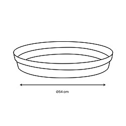 EDA Plastiques EDA Soucoupe pour Pot Ø 80 cm