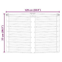 vidaXL Lit de jardin surélevé - Anthracite pas cher