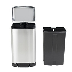 Poubelle à pédale 40l inox - BAT-97249 - Greenwich - KITCHEN MOVE pas cher