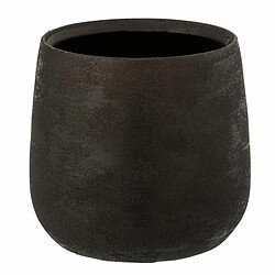 Paris Prix Cache-Pot Céramique Irrégulier 22 cm Noir